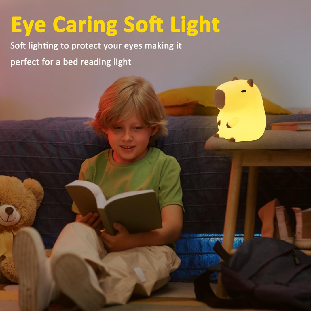 Capy Night Lamp — luz suave de silicona