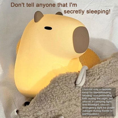 Capy Night Lamp — luz suave de silicona